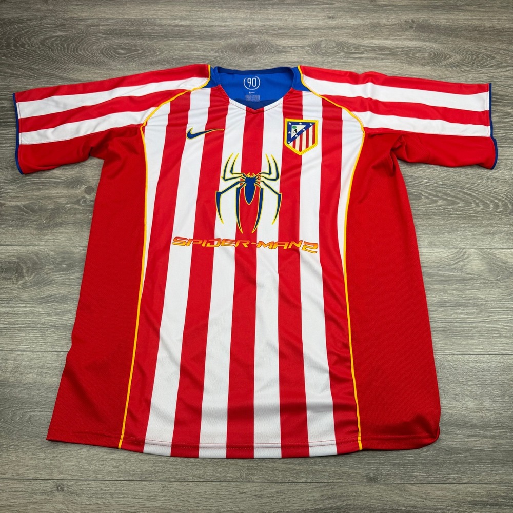 Nike Atletico Madrid 2004/05 Jersey Men XXL Fernando Torres #9 Spider-Man 2 T90